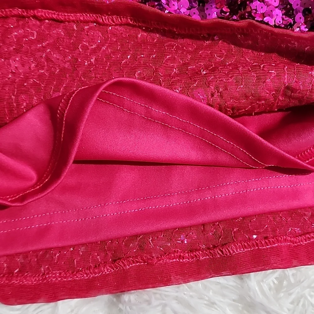 Maner Brand New Sequin Pink Skirt